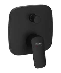Baterie cada-dus cu 2 functii Hansgrohe Logis Negru Mat