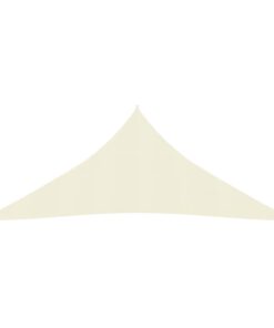vidaXL Pânză parasolar, crem, 3x4x4 m, HDPE, 160 g/m²
