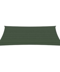 vidaXL Pânză parasolar, verde închis, 2x4 m, HDPE, 160 g/m²
