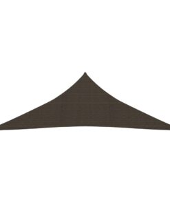vidaXL Pânză parasolar, maro, 3,5x3,5x4,9 m, HDPE, 160 g/m²