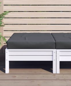 vidaXL Pernă de podea pentru paleți, antracit, 60x60x6 cm, textil