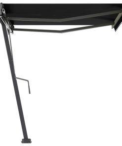 vidaXL Copertină autonomă retractabilă automat, antracit, 350x250 cm