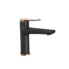 Baterie pentru lavoar Karag Andare Negru Mat cu Rose Gold