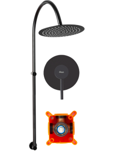 Set dus incastrat cu REA Lugano Negru Mat + Box