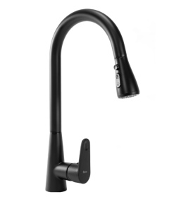 Baterie de bucatarie REA Mild Negru Mat