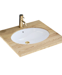 Lavoar incastrat Rea Nel 48 cm Alb Lucios