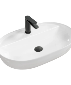 Lavoar pe blat REA Aura 60 cm Alb Lucios