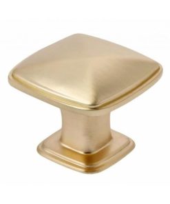 Buton pentru mobila Point, finisaj auriu periat GT, 30x30 mm
