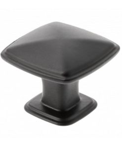 Buton pentru mobila Point, finisaj negru mat GT, 30x30 mm