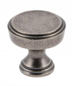 Buton pentru mobila Sonet, finisaj argint antichizat GT, D:25 mm