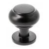 Buton pentru mobila Stilo, finisaj negru mat GT, D:22 mm