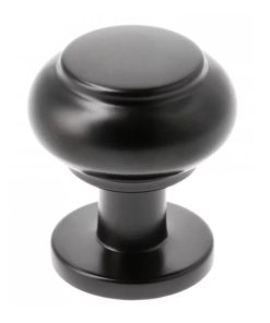 Buton pentru mobila Stilo, finisaj negru mat GT, D:22 mm