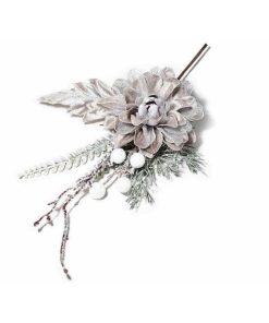 Crenguta artificiala cu Anemona bej 34 cm