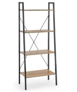 Etajera HM Narvik REG2 negru/stejar sonoma, 32x60x148 cm