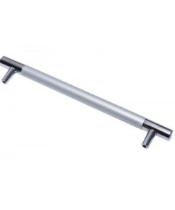 Maner cilindric model CR-SAT, 192 mm, finisaj aluminiu/crom lucios