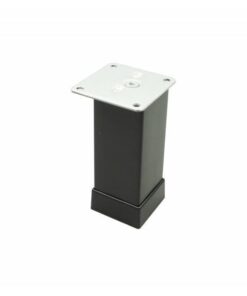 Picior model KARE 40x40, 120 mm, finisaj negru mat