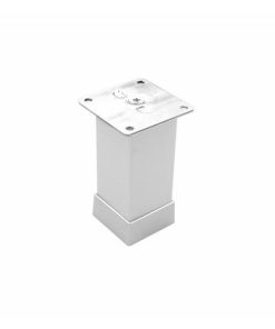 Picior model KARE 40x40, 50 mm, finisaj aluminiu