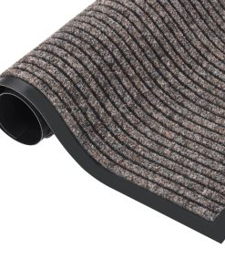 vidaXL Covoraș de ușă, bej, 80x120 cm, cu dungi