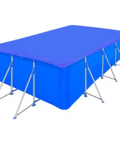 vidaXL Prelate piscină, 2 buc., 400x207cm, PE, dreptunghiular, 90 g/m²