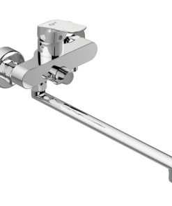 Baterie cada Ideal Standard Ceraflex, aparenta, monocomanda, pipa lunga, diverter, crom - B1741AA