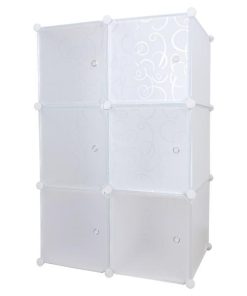 Dulap modular alb Zerus 75x46x111 cm