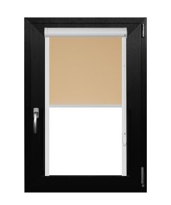 Rulou Textil , Casetat , Semiopac , Bej Deschis , L 61 cm X H 120 cm