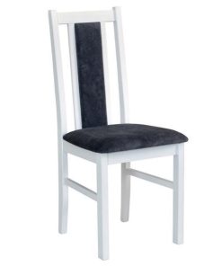 Scaun living DM14 Boston alb/gri, 40x43x94 cm
