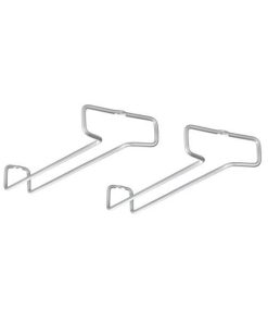 Suporturi pentru pahare cu picior, set 2 buc, gri 26x4x11 cm - Maxdeco