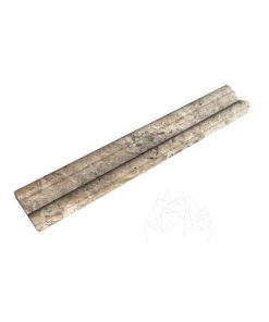 Bagheta M17 Travertin Silver, 4.8 x 30.5 cm