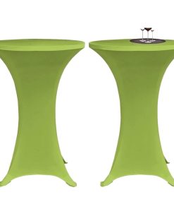 vidaXL Husă elastică pentru masă, 2 buc., verde, 70 cm