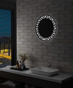 vidaXL Oglindă cu LED de baie, 60 cm