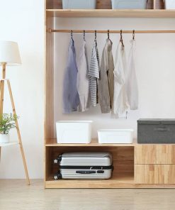 vidaXL Cutie de depozitare, antracit, 50x30x25 cm, material textil