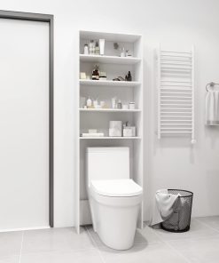 vidaXL Dulap mașină de spălat, alb, 64x24x190 cm