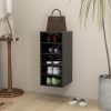 vidaXL Pantofar, negru extralucios, 31,5x35x70 cm, PAL