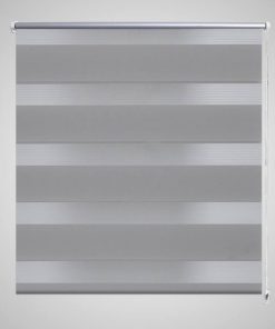 Jaluzea tip zebră, 100 x 175 cm, gri