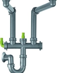 Sifon Franke Spazio F/1275 pentru chiuveta cu 2 cuve inegale