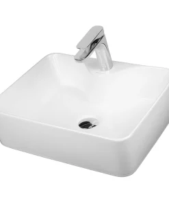 Lavoar pe blat Fluminia Baldur Alb 48 cm