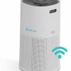 Purificator de aer AlecoAir P85 SILK, Wi-Fi, Lampa UV-C, Filtru True HEPA si Carbune Activ, Functie Ionizare