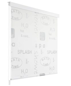 vidaXL Roletă perdea de duș 100x240 cm Imprimeu Splash