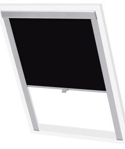 vidaXL Jaluzea opacă tip rulou, negru, PK08