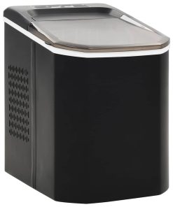 vidaXL Aparat de făcut cuburi de gheață, negru 1,4 L, 15 kg / 24 h