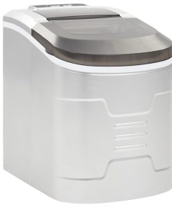 vidaXL Aparat de făcut cuburi de gheață, argintiu 2,4 L, 15 kg / 24 h