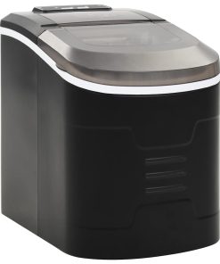 vidaXL Aparat de făcut cuburi de gheață, negru 2,4 L, 15 kg / 24 h