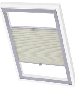 vidaXL Jaluzele plisate S08/608, crem