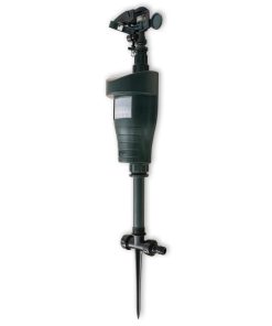 vidaXL Jet spray repelent pentru animale cu senzor PIR, verde închis