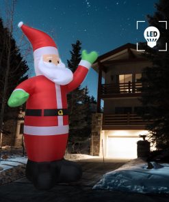 vidaXL Moș Crăciun gonflabil, LED, IP20, 600 cm, XXL