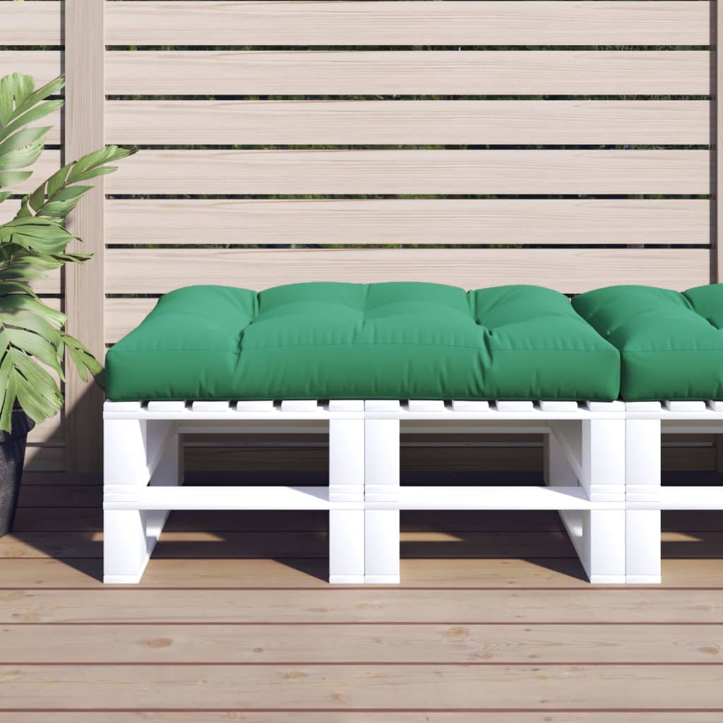 vidaXL Pernă pentru paleți, verde, 120x80x12 cm, textil