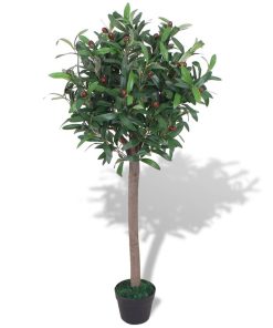 vidaXL Dafin artificial cu ghiveci, 120 cm, verde