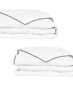 vidaXL Pilotă de iarnă din puf, 2 buc., 140 x 200 cm