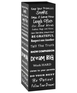 vidaXL Suport de umbrele, cu text, oțel, negru